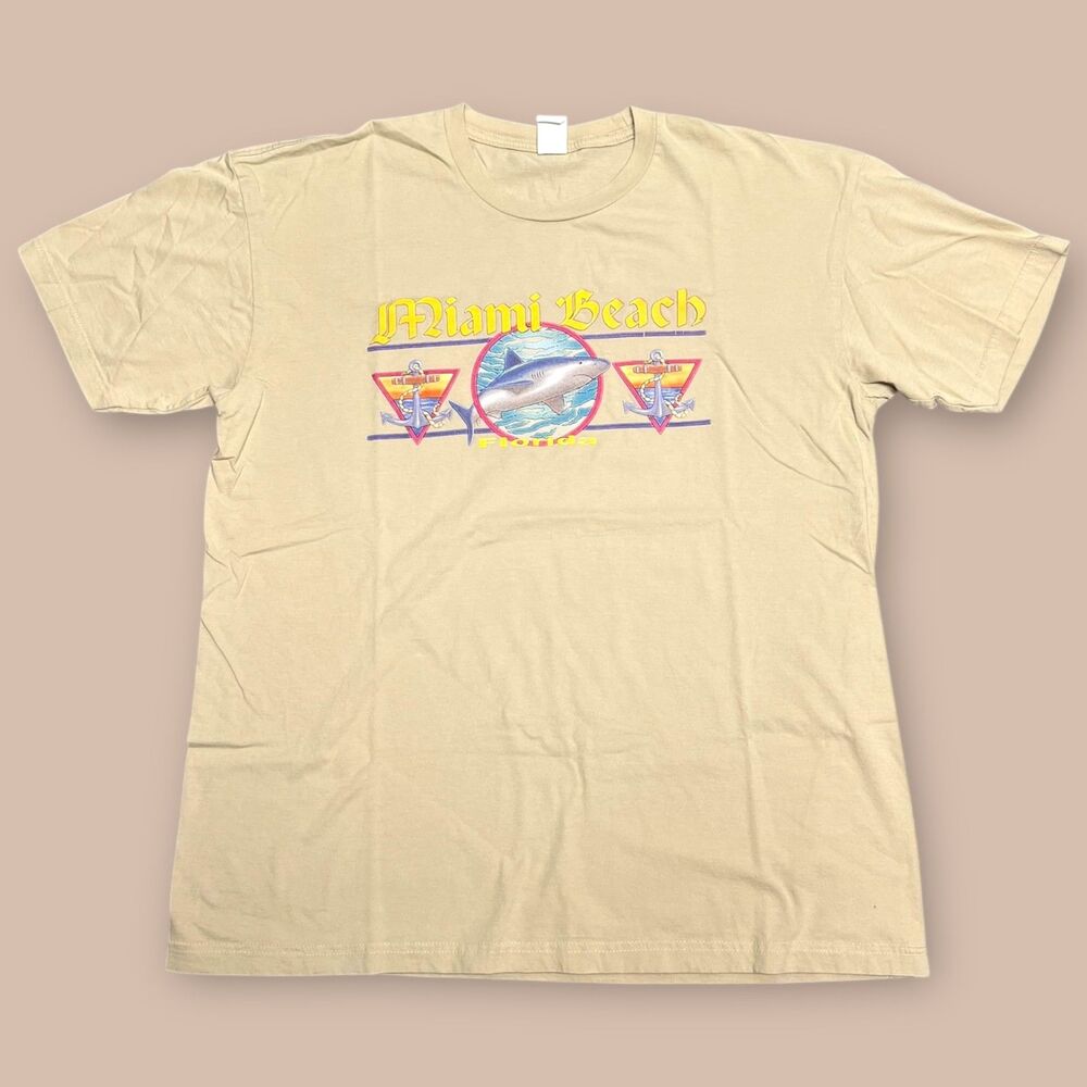 VTG Y2K Miami Beach Florida Tee Tropical Colorful Vice City Tee